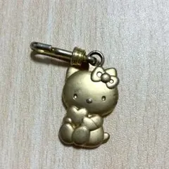 サンリオ　キティ　平成レトロ　ゴールドメタルチャーム