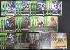 ガンダムカードゲーム 学園 緑白デッキ 優勝デッキ 調整パーツ付き