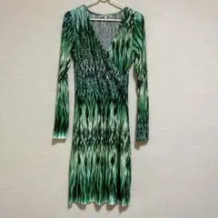 TRAMONTANA グリーン系マルチカラー ワンピース M