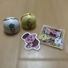 キャラクターキーホルダーセット（白・黄）