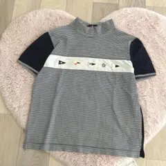 ♡マンシングウェア♡ハイネックボーダー柄ゴルフウェア♡スポーティ♡カジュアル♡