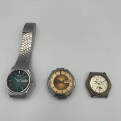 【ジャンク】ヴィンテージ 腕時計 3本 まとめ売り セイコー シチズン カシオ