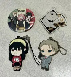 SPY×FAMILY スパイファミリー　ラバーストラップ　缶バッチ　アクキー