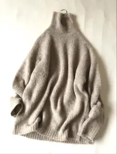 新品 未使用 タグ付き　Whim Gazette ニット　セーター Whim Gazette ウィムガゼット ニット・セーター M 青