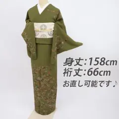 《上質刺繍■訪問着■幔幕に四季花咲き誇る花々■背紋有◆袷正絹着物◆SG11-1》