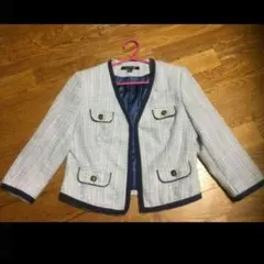 マリン　ボタン♡ ツイード ノーカラー ジャケット　H&M　系
