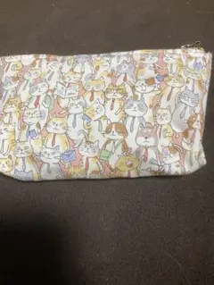 猫柄　ポーチ