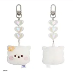 【BT21 mininiビーズぬいぐるみキーリング　FACE ♡RJ】