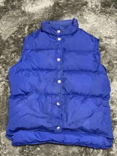 70s L.L.Bean 筆記体 ネイビー ブルー ダウンベスト USA - メルカリ