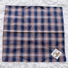 【美品】HOLLY'S BEAR ホリーズベア ハンカチ チェック柄 昭和レトロのサムネイル