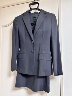 ダークグレー 2つボタン リクルートスーツ