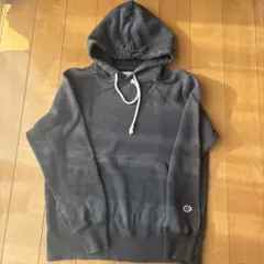 Champion ネイビーフード付きパーカー S