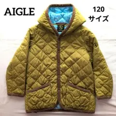 【AIGLE】エーグル キッズ キルティングジャケット 120 マスタードのサムネイル