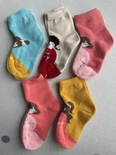 キッズ靴下 5足セット 新品未使用 女の子 かわいい