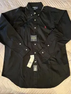 未使用タグ付 ラルフローレン BLAKE 紺シャツ L 赤ポニー