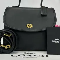 【極美品】オールドコーチ 9977 2way ハンドバッグ レザー ターンロック