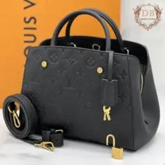 ルイヴィトン モンテーニュBB ブラック アンプラント ハンドバッグ 2way ルイ ヴィトン アンプラント LOUIS VUITTON ルイヴィトン アン