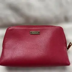 FURLA レッド ポーチ 中型