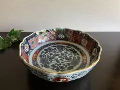 龍峰窯　龍峯　鉢　盛鉢　煮物鉢　菓子鉢　１客　《未使用品》　染付　金彩　三洋陶器のサムネイル