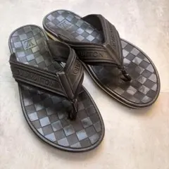 【希少】LOUIS VUITTON ルイヴィトン ビーチサンダル ダミエ柄 黒のサムネイル