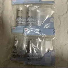 【匿名配送】4点　ダイソー 3穴バインダー クリアポケットタイプ B8サイズ