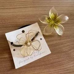 【2個セット】Francfranc ヘアゴム ＆ 南国風 フラワー ヘアクリップ