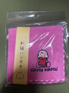 OONOTARO おおのたろう　刺繍ハンカチ　タオル　ピンク赤ちゃん　ベビー