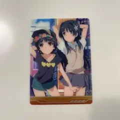 とある科学の超電磁砲 とある科学の板状菓子 描き起こしリンクカード 初春 佐天