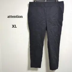 海外古着 1点物 attention 黒 スラックス 14サイズストレッチ