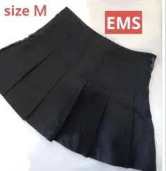 デニムプリーツ ミニスカート　ブラック　Mサイズ