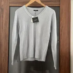 L'espoir リブ編み長袖ニット M 未使用 タグ付き ニット トップス