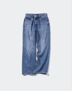 UNIQLO ワイドストレートジーンズ 丈長め