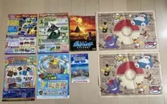 ポケモン　ランチョンマット、チラシ、リーフレット　８点セット