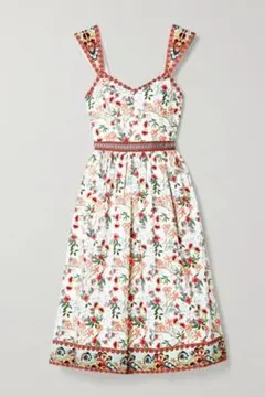 【alice+olivia 】新品　花柄ワンピース Alice+Olivia alice + olivia アリス アンド オリビア バック