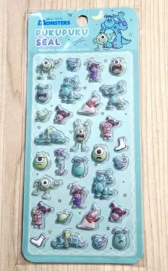 【正規品】『モンスターズ・インク』 ぷくぷくシール