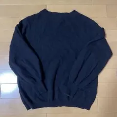 ユナイテッドアローズ ブラック 長袖セーター　ニット　ウール100% Mサイズ