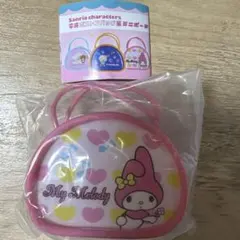 산리오 キャラクターズ 平成ボストンバッグ風ミニポーチ 마이멜로디