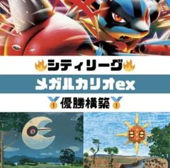 ポケモンカード　メガルカリオexデッキ　大会優勝構築　シティリーグ優勝構築