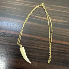 牙型ペンダント ネックレス