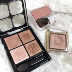 イエベ秋♡ ピンクブラウンメイク　アイシャドウ　単色　チーク　テラコッタ　ラテ