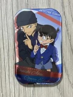 【匿名配送】名探偵コナン 赤井秀一、江戸川コナン缶バッチ 四角