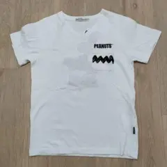 PEANUTS スヌーピー VネックTシャツ