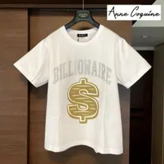 ☆新品タグ付 Anne Coquine アンコキーヌ スパンコールTシャツ『L』