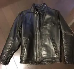 Schottシングルライダースジャケット ブラック