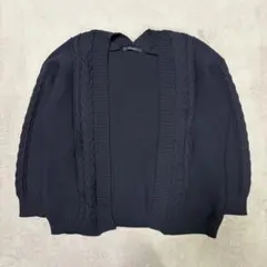 RedOaz ネイビー ケーブルニットカーディガン カジュアル　シンプル