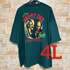 チャッキー チャイルドプレイ Tシャツ 半袖 CHUCKY 緑 4L