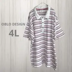 OBLO DESIGN◇◆ポロシャツ 大きいサイズ コットン100 4L
