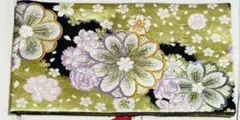 華やかな花柄 袋帯 金色