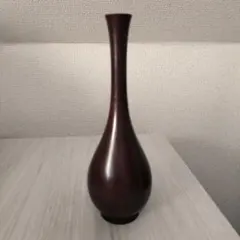 ダークブラウン 花瓶 高さ約25cm