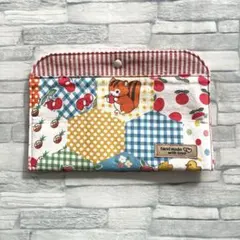 ハンドメイド☆バックインぺたんこポーチ